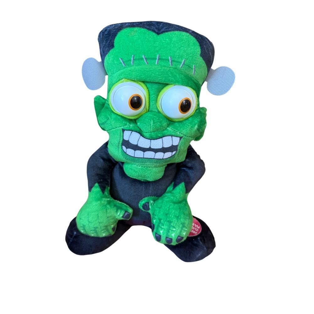 Frankenstein animated musical dancing plush moving eyes monster mash Halloween